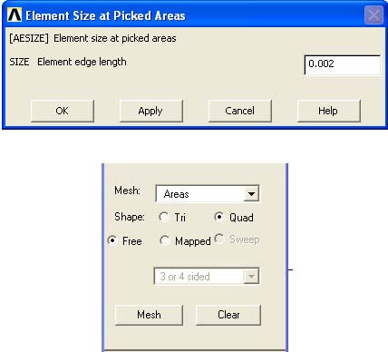 Meshing Area