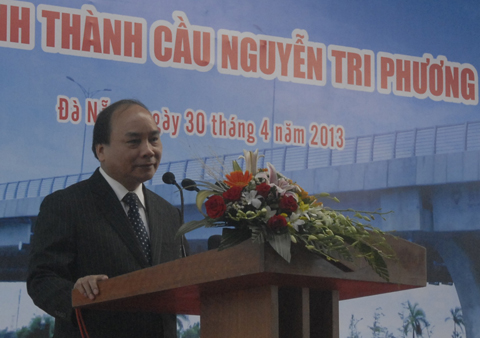 Phó Thủ tướng Nguyễn Xuân Phúc phát biểu tại Lễ khánh thành.